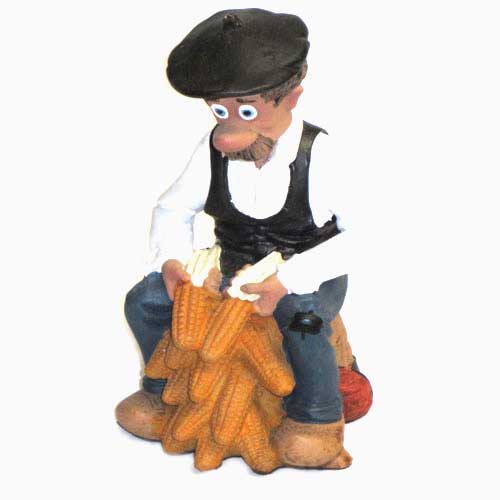 Imagen figura cerámica Pinon esfollando